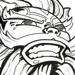Pencil detail of Daruk from Legend of Zelda commission