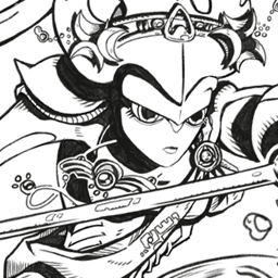 Pencil detail of Mipha from Legend of Zelda commission