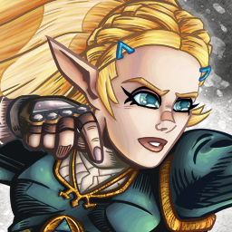 Color detail of Zelda from Legend of Zelda commission
