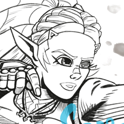 Pencil detail of Zelda from Legend of Zelda commission