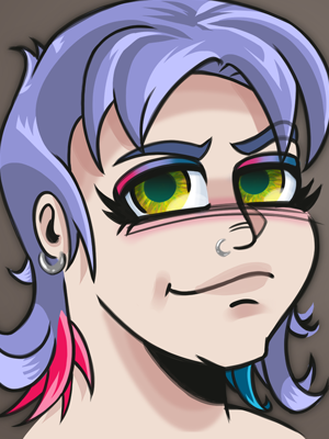 Cartoony portrait sample